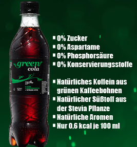 Green Cola 6er Pack 0,5l PET - inklusive 1,50 € Pfand
