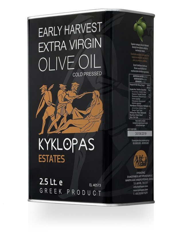 Kyklopas - Frühe Ernte Extra Natives Olivenöl 2,5l